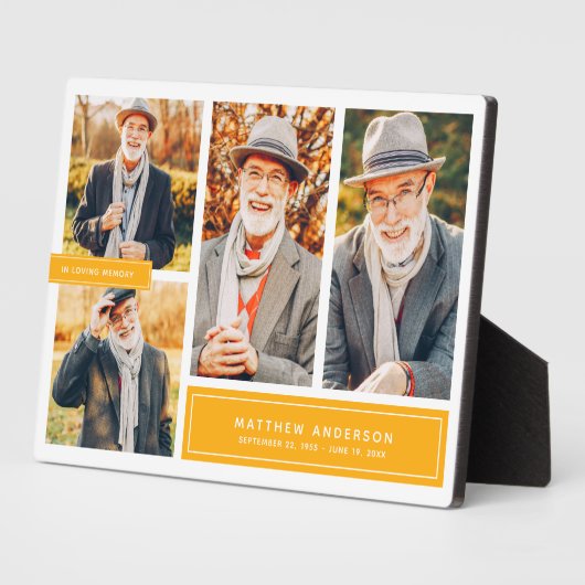 Ter nagedachtenis aan moderne kleur multi foto fotoplaat (Zijkant)