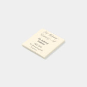 Ter nagedachtenis aan naam rouw geschenk post-it® notes (Schuin)