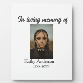 Ter nagedachtenis aan naam toevoegen aandenken fotoplaat