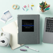 TER NAGEDACHTENIS AAN OMGEKOMEN AGENT THIN BLUE LI STICKER (iPad Cover)