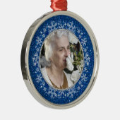 Ter nagedachtenis aan Ornament - Blue Snowflakes (Rechts)