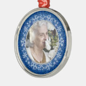 Ter nagedachtenis aan Ornament - Blue Snowflakes (Links)