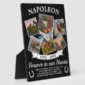 Ter nagedachtenis aan paard fotoplaat (Zijkant)