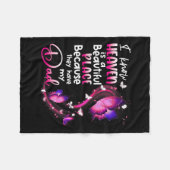 Ter nagedachtenis aan pappa Angel Ken de hemel moo Fleece Deken (Voorkant (Horizontaal))