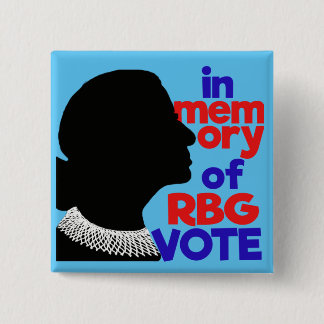 Ter nagedachtenis aan RBG STEMMT Patriottische But Vierkante Button 5,1 Cm