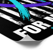 Ter nagedachtenis aan Son Suicide Awareness Flag C Poster (Hoek)