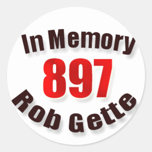 Ter nagedachtenis aan wijlen Rob Gette sticker