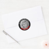 Ter nagedachtenis aan zwarte foto Stickers (Envelop)