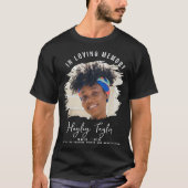 Ter nagedachtenis | Borstel Effect Foto Herdenking T-shirt (Voorkant)