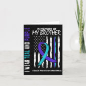 Ter nagedachtenis Broer Zelfmoordbewustzijn Preven Kaart (Voorkant)