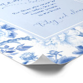 Ter nagedachtenis | Chinees wedding bord Poster (Hoek)