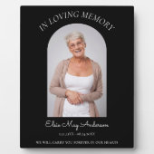 Ter nagedachtenis eenvoudig eleganmemo foto fotoplaat (Voorkant)