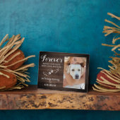 Ter nagedachtenis Engelenvleugels Huisdier Herdenk Fotoplaat (Zijkant)