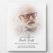 Ter nagedachtenis: foto- en boodschapherdenking fotoplaat (Voorkant)