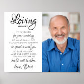 Ter nagedachtenis Foto Hemel Trouwherinnering Poster (Voorkant)