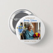 Ter nagedachtenis | Foto-herdenking Ronde Button 5,7 Cm (Voorkant /achterkant)