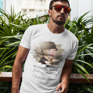 Ter nagedachtenis Foto-herdenkingsshirt Tri-Blend Shirt
