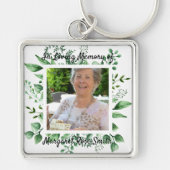 Ter nagedachtenis FOTO Overlijdensbericht Verlies  Sleutelhanger (Voorkant)