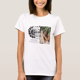 Ter nagedachtenis | Foto-rouwherdenkingsshirt T-shirt
