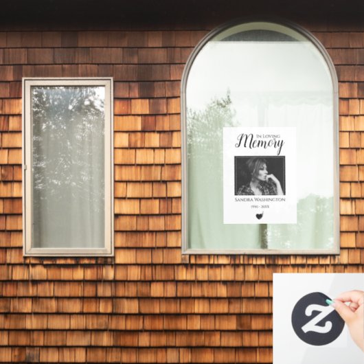 Ter nagedachtenis | Fotohulde Raamsticker (Huis Raam)