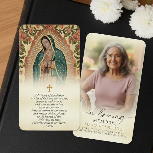Ter nagedachtenis Heilige Maria van Guadalupe-gebe Visitekaartje