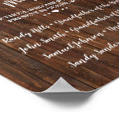 Ter nagedachtenis Herdenking Westerse Trouwdag Poster (Hoek)