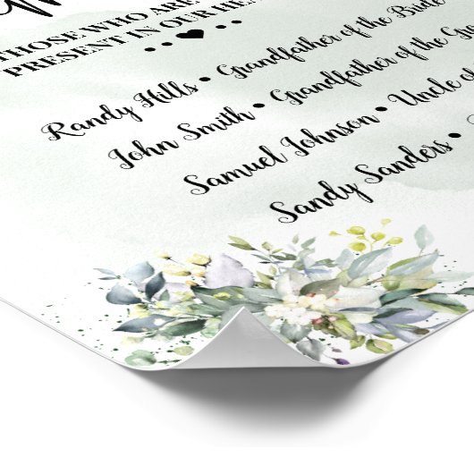 Ter nagedachtenis herinnering eucalyptus vetplant poster (Hoek)