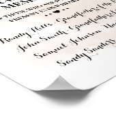 Ter nagedachtenis Herinnering Herfst Bruiloft Poster (Hoek)