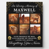 Ter nagedachtenis hond fotoplaat (Voorkant)