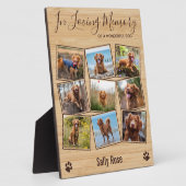 Ter nagedachtenis Honden foto collage huisdier her Fotoplaat (Zijkant)