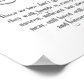 Ter nagedachtenis Huwelijks-herdenking Tafelkaart  Poster (Hoek)