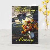 Ter nagedachtenis kaart (Gele Bloem)