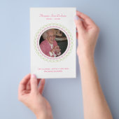 Ter nagedachtenis Lieve herinnering Uitvaart Foto Flyer (Hand)