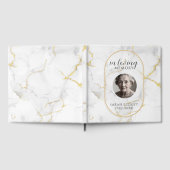 Ter nagedachtenis met foto | marmer gastenboek (Volledig)