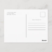 Ter nagedachtenis Modern Elegant Foto-herdenking Briefkaart (Achterkant)