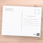 Ter nagedachtenis Modern Elegante Fotogedenkplaat Briefkaart