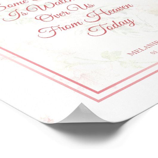 Ter nagedachtenis ontwerp voor bruiloft herinnerin poster (Hoek)