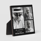 Ter nagedachtenis Opa Funeraire herinnering Fotoplaat (Voorkant)