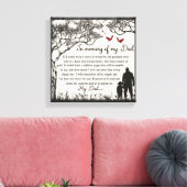 Ter nagedachtenis/Papa Canvas Afdruk (Insitu (Woonkamer))