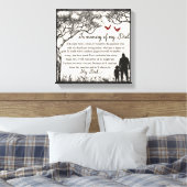 Ter nagedachtenis/Papa Canvas Afdruk (Insitu (Slaapkamer))