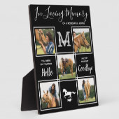 Ter nagedachtenis Persoonlijk huisdier Paard Monum Fotoplaat (Zijkant)