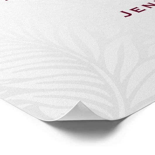 Ter nagedachtenis Rode Roze Bloem Foto Welkom Poster (Hoek)