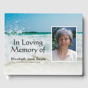 Ter nagedachtenis Strand Oceaan Funeral Memorial Gastenboek