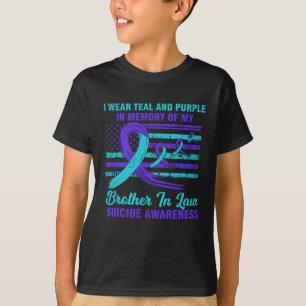 ter nagedachtenis van broer in de wet zelfmoordbew t-shirt