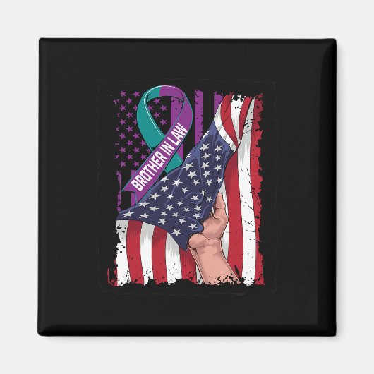 ter nagedachtenis van broer in Law Suicide Awarene Magneet (Voorkant)