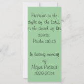 Ter nagedachtenis van de Bladwijzer van de Kaarten (Achterkant)