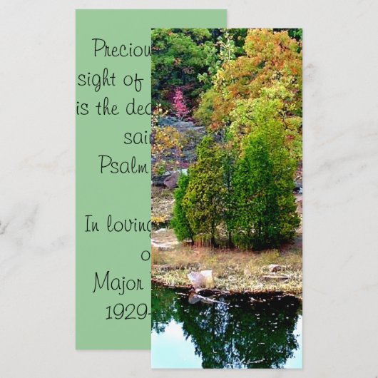 Ter nagedachtenis van de Bladwijzer van de Kaarten (Voorkant / Achterkant)