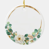 Ter nagedachtenis van de kerstkeramische sieraad v keramisch ornament (Achterkant)