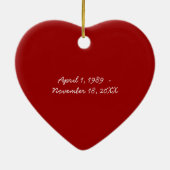 Ter nagedachtenis van Dog Christmas Photo Ornament (Achterkant)