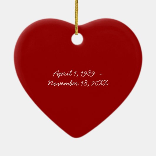 Ter nagedachtenis van Dog Christmas Photo Ornament (Achterkant)